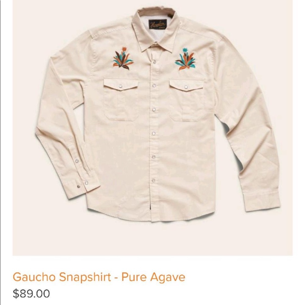 Howler Brothers Gaucho Snapshirt- Pure Agave